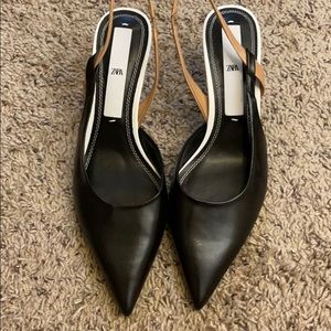 Zara kitten heels size 10